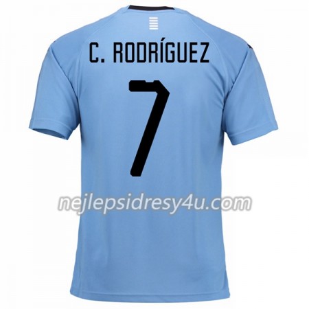Fotbalový Dres Uruguay C.Rodgrizuez 7 Domácí MS 2018